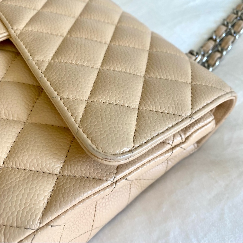 Chanel Beige Classic Medium Double Flap Bag - Picture 15 of 16